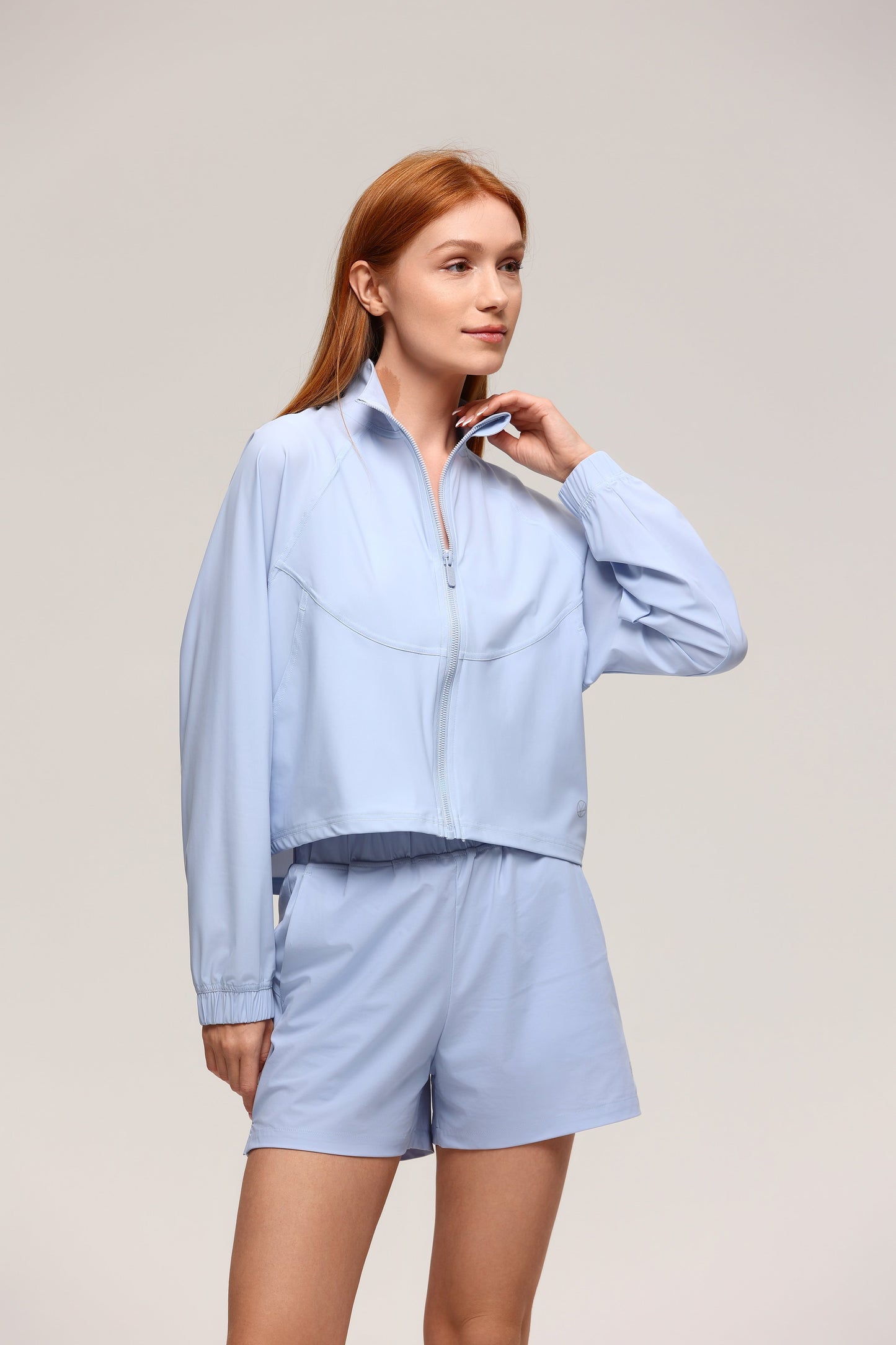 LUNA Shorts + BREEZE Jacket (Sky Blue)
